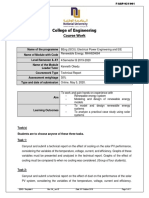 College of Engineering: Course Work