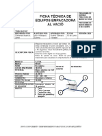 Ficha Tecina Empacadora Al Vacio