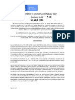 Resolución 748 de 2020 MODIFICA CALENDARIO ACADÉMICO 2020 - ESAP