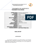 Contenido Programático Pensamiento Bolivariano