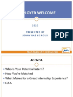 Intern Employer Welcome - 2020 - SLIDES