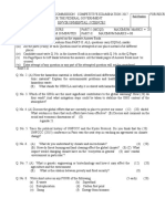 Environmental Sciences: Roll Number