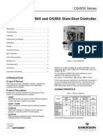 Type Os/80X, Os/84X and Os/88X Slam-Shut Controller