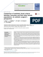 Comparison of Aesthetic Facial Criteria Between Caucasian and East Asian Female Populations: An Esthetic Surgeon's Perspective