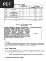 Course Title: Basics Mathematics (Code: 3300001)