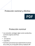 Protección Nominal y Efectiva