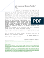 Cartas Sobre La Muerte Del Ministro Portales