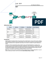 Routing and Switching Lab - 2019: Dynamic and Static NAT