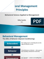 Behavioral Management Principles