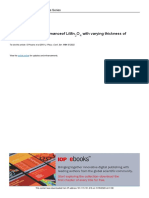 Electrochemical Performanceof Limn O With Varying Thickness of Cathode Sheet