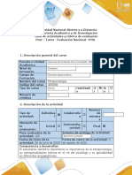 Guía de Actividades y Rúbrica de Evaluación - Post-Tarea - Evaluación Nacional POA (Prueba Objetiva Abierta)