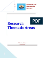 Research Thematic Areas