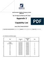 Appendix 3 Capability List: Mediterranean Aviation Company Limited (Medavia) Part 145 Approval Reference MT.145.02