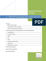 Word Processing Features