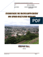 Strategie de Developpement Du Sous Secteur Urbain