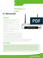 300Mbps Wireless N Gigabit Router: TL-WR1042ND