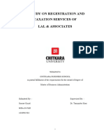 A Study On Regestration and Taxation Services of Lal & Associates