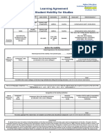 Learning Agreement Student Mobility For Studies