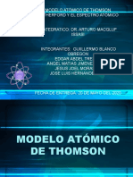 Modelo Atómico de Thomson, Rutherford, Espectro Atómico