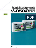 V-850 - 855 - Operationmanual - Es - B - Lowres (1) Español (Controlador de Vacio)