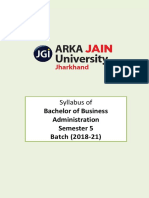 BBA SYLLABUS Sem-5 18-21