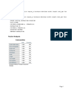 Factor Analysis: Communalities