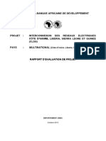 Multinational - Projet D'interconnexion Des Réseaux Électriques - Côte D'ivoire - Libéria - Sierra Leone Et Guinée CLSG - Rapport D Évaluation