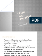 Fram E AND FRA Mese T: For Web Tec Hnol Ogy