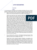 List of Case Questions: Case #1 Oracle Systems Corporation Questions For Case Preparation