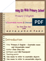 Primary 3 English: Countable Nouns