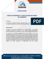 Curso de Residencia y Fiscalización en Obras de Hormigón Aplicando Códigos Aci PDF