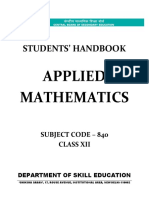 Applied Mathematics (Class XII)