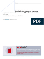 Nugroho Et Al - 2019 - Crystal Size Distribution (CSD) of Plagioclase Phenocryst-Microphenocryst and PDF