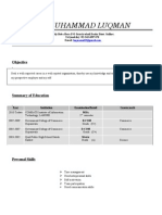 Luqman CV