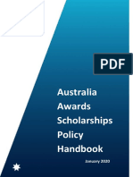 Aus Awards Scholarships Policy Handbook