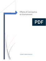 Sammit Bangale Effects of COVID