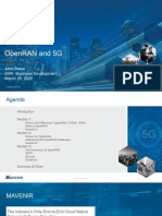 Openran and 5G: John Baker SVP, Business Development March 25, 2020