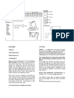 Pattern: FOLD ( - ) Means: Here Is The Center of A Pattern