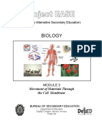 Biology M3 Movement of Matls Thru The Cell Membrane