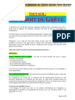 Droit Du Travail, Document Sur La Grève