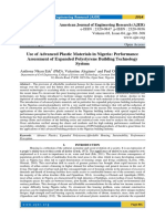 Use of Advanced Plastic Materials in Nigeria: Performance Assessment of Expanded Polystyrene Building Technology System