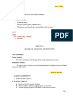 June 5 (Wednesday) - Holiday Eid'l Fitr: Quadratic Equations and Functions