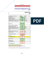 Valve CV Calculation Tool Liquid: Value Unit