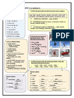 Sports Vocabulary Worksheet