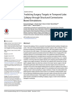 Predicting Surgery Targets in Temporal Lobe Epilepsy Through Structural Connectome Based Simulations