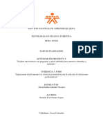 Actividad de Proyecto 5 Evidencia 3. Argumentar Objetivamente Los Criterios Presentados para La Solución de Situaciones