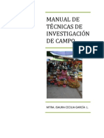 Manual de Técnicas de Investigación de Campo I