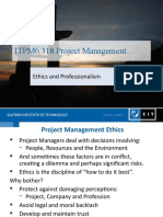 ITPM6.318 Project Management: Ethics and Professionalism