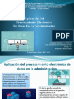 Aplicación Del Procesamiento Electrónico de Datos en La Administración