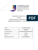 Assignment (Individual) LAW240 Introduction To Commercial Law Semester September 2017 - January 2018